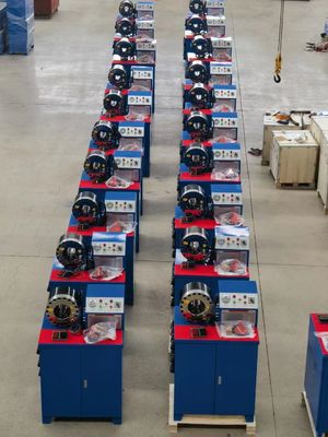 6-51mm Fren Hortumu Sıkma Makinesi 3KW Çok Fonksiyonlu Panelli Havalı Fren Hortumu Crimper
