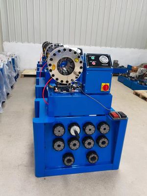 İyi bir fiyat. Hızlı Değişim Hidrolik Hortum Sıkma Makinesi 38MM 3KW Yakıt Hortumu Kıvırıcı çevrimiçi