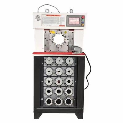 1500 Tonluk AC Hortum Sıkma Makinesi 3 İnç PLC Kontrolü Büyük Açılış Büyük Kuvvet