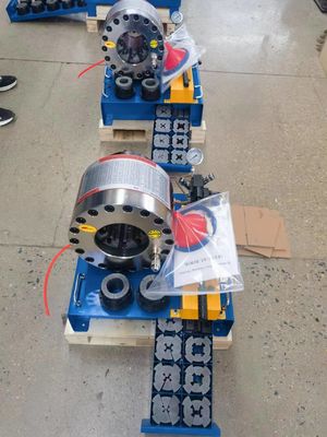 10 adet/saat Dizel Boru Sıkma Makinesi Düğme Çalıştırma Taşınabilir Hortum Kıvırıcı 600 t FY-51CSD