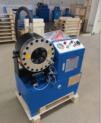 1-90mm Crimping Range 950*750*1050 mm boyutlu ve 2 adet serbest dize desteği olan hidrolik çelik boru crimping makinesi