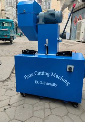 Elektrikli Kauçuk hortum kesme makinesi 4 katmanlı ve gelişmiş düğme kontrolü ile kayma makinesi 2 inç 6-51mm Mavi Renk