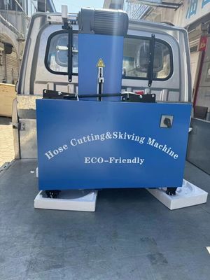 İyi bir fiyat. Elektrikli Tozsuz Kauçuk hortum kesme makinesini 4 katmanlı 2 inç 6-51mm Mavi çevrimiçi