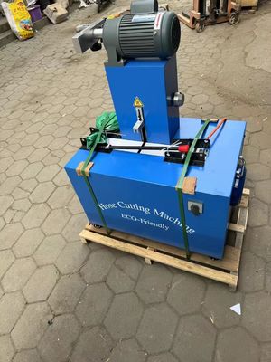 Tozsuz Mavi Skiving ve 4 Katmanlı Elektrikli Kauçuk hortum kesme makinesi gelişmiş ve kullanıcı dostu düğme kontrolü ile