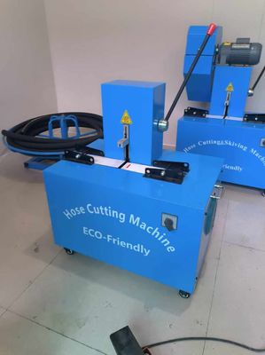 4 katman ve gelişmiş düğme kontrolü ile tozsuz kauçuk hortum kesme makinesi 6-51mm Mavi