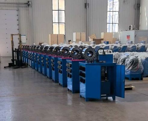2 Inch High Model 10 Dies 600T Crimping Force ile Kauçuk hortum kırpma makinesi