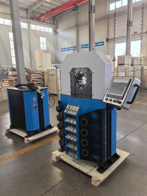 16 Ölü Güzel Renkli ve İyi Tasarım 0.01mm Doğruluk hortum Crimping Makine 4 Inch Büyük Kapasite Crimping Range Elektrik Hidrolik Crimping Aracı