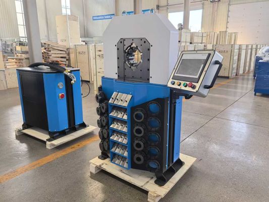 OEM hizmeti 0.01mm hassasluklu hortum kırpma makinesi 4 inç büyük kapasiteli kırpma aralığı elektrikli hidrolik kırpma aracı