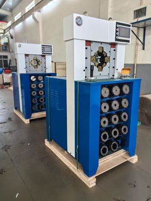 Süper kalınlık 15 dişli 6-76 mm Mavi Renkli AC hortum kırpma makinesi daha hızlı kırpma gücü 650T