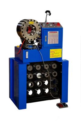 Paslanmaz Çelik Boru Hortum Sıkma Makinesi P38 Örgülü Hortum Sıkma Makinesi Yüksek Doğruluk 1.5 ve 2 İnç Raf ve Hızlı Değişim Kalıp Aletleri / Hidrolik Hortum Presi