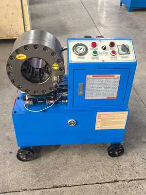 İyi bir fiyat. 2 Inch 10 Dies Mobile Hose Crimping Machine 600T Crimping Force ve 200 Pcs Per Hour Verimliliği ile çevrimiçi