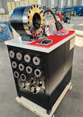 2 Inch 600T Crimping Force Rubber Hose Crimping Machine 6-51mm aralığı ve 10 değiştirilebilir ölçekle