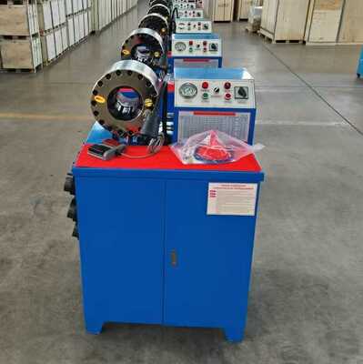 6-51mm aralığı ve 10 değiştirilebilir ölçekli 600T Crimping Force Rubber Hose Crimping Machine