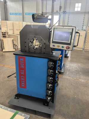 Endüstriyel kullanım için 0.01mm doğruluk ve 6-102mm Crimping aralığı ile Elektrik Hidrolik hortum Crimping Makine