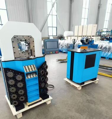 OEM Hizmeti 0.01mm Hassasiyetli Hidrolik Hortum Sıkma Makinesi, 6-102mm Sıkma Aralığı ve 16 Kalıplı