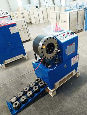 2 Inch DX68 Blue Color Electric Hydraulic Hose Crimper With Fast Change Mould Tools 6-51mm 10 Dies Accuracy And 200 Pcs Per Hour Efficiency