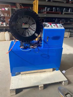 İyi bir fiyat. Düğme Kontrollü Hidrolik Hortum Sıkma Makinesi Yüksek Basınç 3kw 51mm Yeni Model çevrimiçi