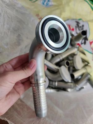 İyi bir fiyat. Paslanmaz Çelik Özel Flange Forklift Tekrar Kullanılabilir Hidrolik hortum Fittings Kadın Erkek Hidrolik Hortum Ferrule Fittings çevrimiçi