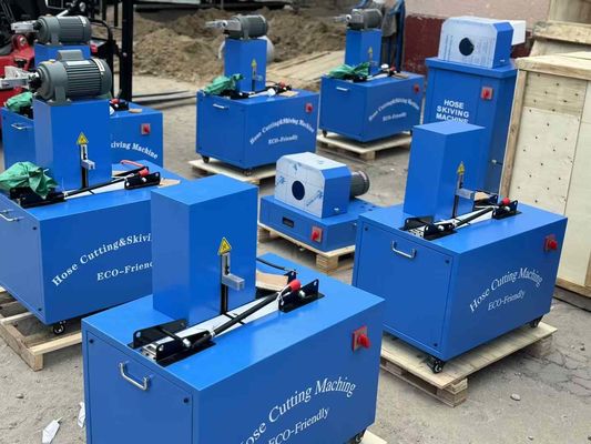 İyi bir fiyat. 2 inç 6-51mm 1/4 ila 2 inç hortum kesme ve kayma makinesi Elektrik gücü ile kauçuk hortum kesme makinesi çevrimiçi