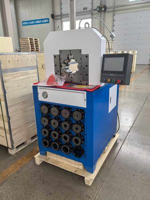 İyi bir fiyat. 3 inç PLC Kontrol Sistemi 5.5kw 300 parça/saat Hidrolik hortum baskı makinesi 800 parça/saat çevrimiçi