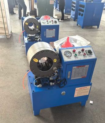 415v 3KW / 4KW DX68 hortum kırpma makinesi Mavi renk hortum kırpma makinesi