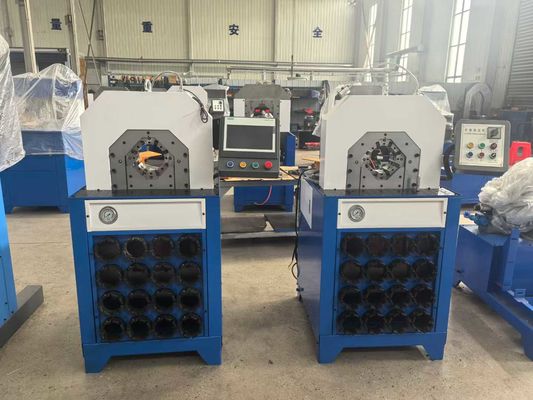 2 inç PLC 5.5kw Hidrolik hortum baskı makinesi 4kw Hidrolik tescil baskı büyük dirseği CBK-51B