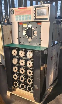 3 inç 6-76mm Süper Kalınlık Siyah Renkli hortum kırpma süreci AC Hortum Kırpma Makinesi Daha Hızlı Kırpma Gücü 1500T