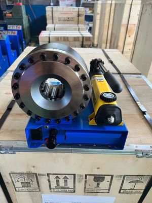 İyi bir fiyat. 1 Inch 6-25mm Rugged Steel Blue Color With 7 Dies Weight Manual Hydraulic Hose Crimping Machine Reliable Performance çevrimiçi