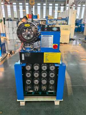 P38 Hidrolik Hortum Sıkma Makinesi 6-38mm 300T Kuvvet 8 Kalıp Seti