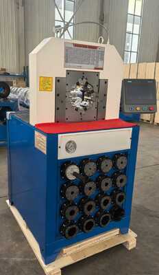 İyi bir fiyat. 3 inç 6-76mm PLC Kontrollü Hidrolik hortum kırpma makinesi verimli hortum baskı için 15 değişken ölçekli çevrimiçi