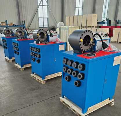 600T Crimping Force Rubber Hose Crimping Machine with 6-51mm Range and 10 Interchangeable Dies for Hydraulic Hose Crimper (Hidrolik Hortum Crimper için 10 Değiştirilebilir Döşeme)