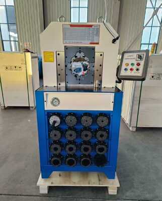 3 inç 6-76mm düğme kontrollü hidrolik hortum kırpma makinesi verimli hortum baskı için 15 değişken ölçekli