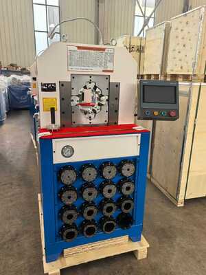 İyi bir fiyat. PLC Kontrol Sistemi ile 3 inç hidrolik hortum krimpleme makinesi 6-76mm krimpleme aralığı ve 15 değiştirilebilir ölçek çevrimiçi