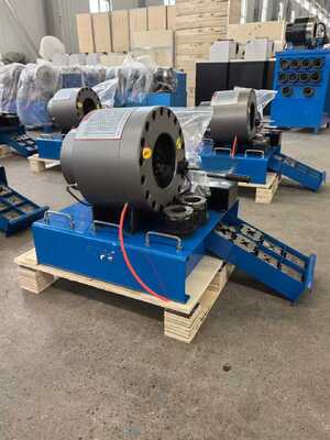 Yüksek verimlilik 600T el hortum kırpma makinesi hidrolik uygulamalar için 6-51mm kırpma aralığı ile