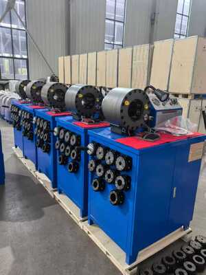 İyi bir fiyat. 2 Inch 600T Crimping Force Rubber Hose Crimping Machine 6-51mm aralığı ve 10 değiştirilebilir ölçekle çevrimiçi