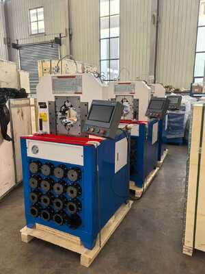 İyi bir fiyat. PLC Kontrol Sistemi ile 3 inç hidrolik hortum krimpleme makinesi 6-76mm krimpleme aralığı ve 15 değiştirilebilir ölçek çevrimiçi