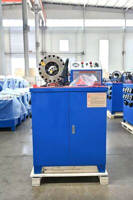 İyi bir fiyat. 2 İnç 600T Lastik Hortum Sıkma Makinesi, 6-51mm Aralığı ve 10 Değiştirilebilir Kalıplı çevrimiçi