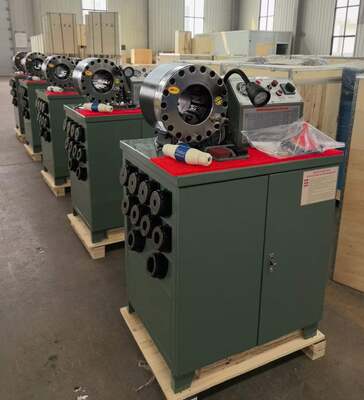 İyi bir fiyat. 2 inç 600T OEM Hizmeti Kauçuk Hortum Sıkma Makinesi Daha Yüksek Model Yeşil Renk 220v / 380v Gerilim Özel Elektrik Gerilimi, 6-51mm Aralığı ve 10 Değiştirilebilir Kalıp ile çevrimiçi