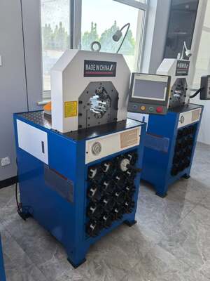 3 İnç Süper Kalınlık Modeli 220v/380v Hidrolik Hortum Sıkma Makinesi PLC/alt Kontrol Sistemi ve 6-76mm Sıkma Aralığı Hidrolik Uygulamalar İçin 15 Kalıp