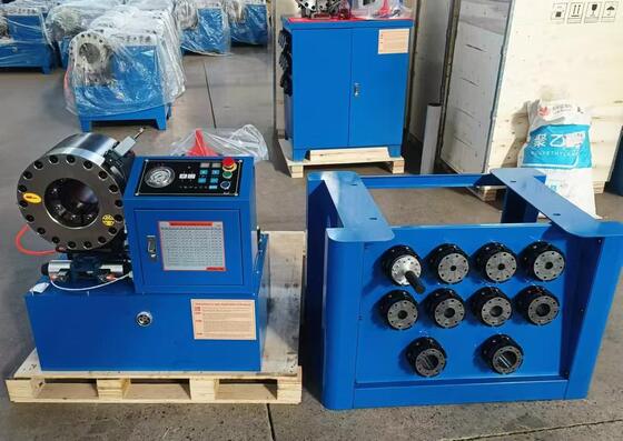 İyi bir fiyat. 2 İnç Sıkma Aralığı 64mm'ye Kadar 2,5 İnç Sıkma Aralığı Hidrolik Hortum Sıkma Makinesi Hızlı Değişim Kalıp Aleti ve Rafı ve 10 Değiştirilebilir Kalıpla Dijital Kontrol Sistemi çevrimiçi