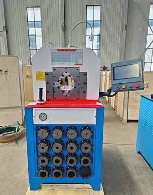 İyi bir fiyat. 3 İnç Süper Kalınlık Modeli Daha Büyük Sıkma Kuvveti Hidrolik Hortum Sıkma Makinesi PLC Kontrol Sistemi 2800KN Crimper Force ve 6-76mm Sıkma Aralığı Hidrolik Uygulamalar İçin 15 Kalıp çevrimiçi