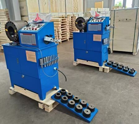 İyi bir fiyat. 2 Inch From 6 To 51mm 10 Dies Hydraulic Hose Crimping Machine With Dual Functionality And Hose Skiving Machine 2 Functions Into One Machine Crimping/skiving For Robust Construction çevrimiçi