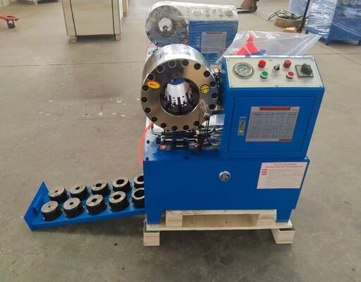 İyi bir fiyat. 6 mm'den 51 mm'ye kadar Hızlı Değişim Kalıp Aletleri ile 2 İnç DX68 Mavi Renkli Elektrikli Hidrolik Hortum Kıvırıcı 10 Kalıp Doğruluğu ve Saatte 200 Adet Verimlilik çevrimiçi