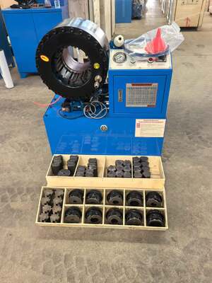 Farklı Gerilim ile 6 İnç 150mm'ye Kadar Hidrolik Hortum Sıkma Makinesi 4-150mm Sıkma Aralığı Büyük Açılış ve 20 Değiştirilebilir Kalıp