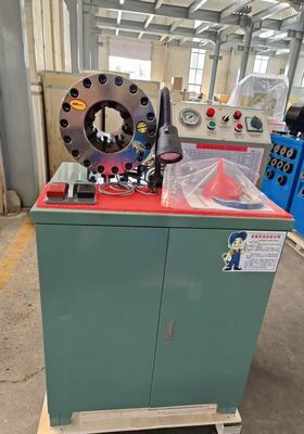 İyi bir fiyat. 2 inç 3kw Motor 600T Kauçuk Hortum Sıkma Makinesi Daha Yüksek Model Yeşil Renk 220V/240V/380V/415V 6-51mm Aralığı ve 10 Değiştirilebilir Kalıplı Gerilim Düğmesi Kontrol Sistemi çevrimiçi