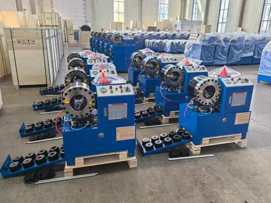 İyi bir fiyat. 2 İnç DX68 Model Mavi Renkli Elektrikli Hidrolik Hortum Kıvırıcı, Hızlı Değişim Kalıp Aletleri Olmadan Sıkma Aralığı 6mm'den 51mm'ye Farklı Gerilim 10 Kalıp Doğruluğu ve Saatte 200 Adet Verimlilik çevrimiçi