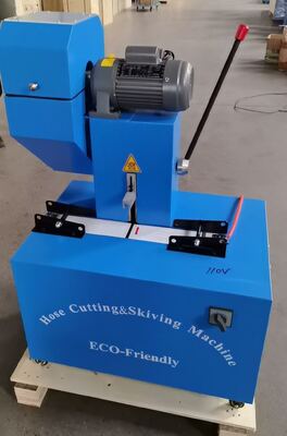 İyi bir fiyat. 2 Inch Blue Color Electric From 6 To 51mm Hose Cutting And Skiving Machine With Protective Devices 220V/380V/110v Voltage And 10 Interchangeable Dies İki fonksiyonu bir makineye dönüştürür online