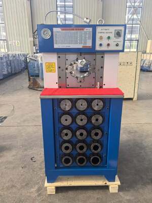 İyi bir fiyat. 3 Inch Super Thinness Model Hydraulic Hose Crimping Machine Siyah ve Mavi Renkli 6-76mm Crimping Aralıklı 165mm Maksimum Açılış Ve 15 Dies 220v/380v Voltaj online
