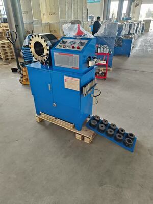 İyi bir fiyat. 6 ila 51mm 2 Inç Mavi Renk 10 Dies Hidrolik hortum kırpma makinesi Çift işlevsellik ve hortum kaydırma makinesi ile 2 işlevli bir makineye hortum kırpma / kaydırma endüstriyel uygulamalar için online