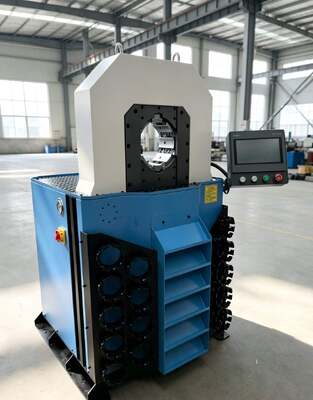 İyi bir fiyat. 4 İnç Elektrikli Süper Kalınlık Model Hidrolik Hortum Sıkma Makinesi, Hidrolik İstasyonlu, 0.01mm Hassasiyet, 6-102mm Sıkma Aralığı ve 18 Kalıp online